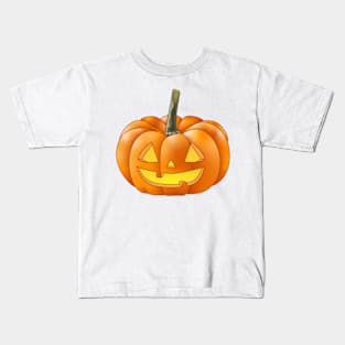 A Short Jack 'O Lantern (Purple) Kids T-Shirt